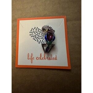 Keep Collective CRYSTAL PARROT Charm Slider Retired NIP Silver